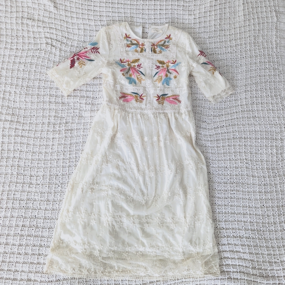 floral dress ✨🤍💗🌸🌸